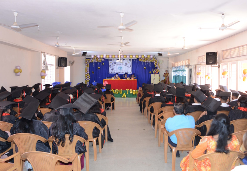 Modern seminar hall accommodating 150 students at Mallige College of Pharmacy